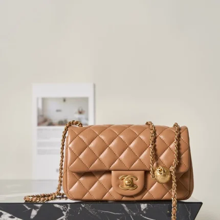 UbestLuxury Chanel Chane1 Gold Ball Flap Bag Mini 20cm main product photo SKU CH30997