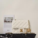 UbestLuxury Chanel Chane1 Gold Ball Flap Bag 18cm main product photo SKU CH30998