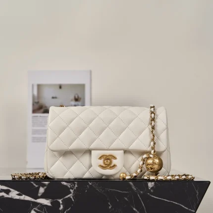 UbestLuxury Chanel Chane1 Gold Ball Flap Bag Mini 20cm main product photo SKU CH30999