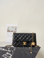 UbestLuxury Chanel Chane1 Gold Ball Flap Bag Mini 20cm main product photo SKU CH31038