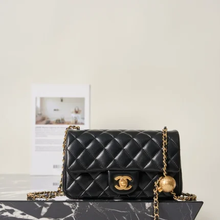 UbestLuxury Chanel Chane1 Gold Ball Flap Bag Mini 20cm main product photo SKU CH31038