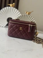 UbestLuxury Chanel Chanel Classic Chain Ball Gold Ball Makeup Bag 16cm main product photo SKU CH31091