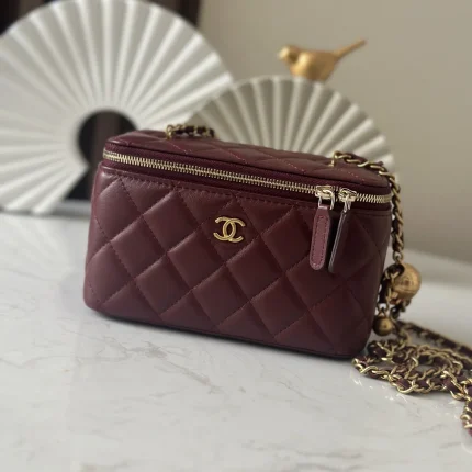 UbestLuxury Chanel Chanel Classic Chain Ball Gold Ball Makeup Bag 16cm main product photo SKU CH31091