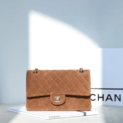 UbestLuxury Chanel Classic Flap Medium Suede Handbag 25.5cm main product photo SKU CH31095