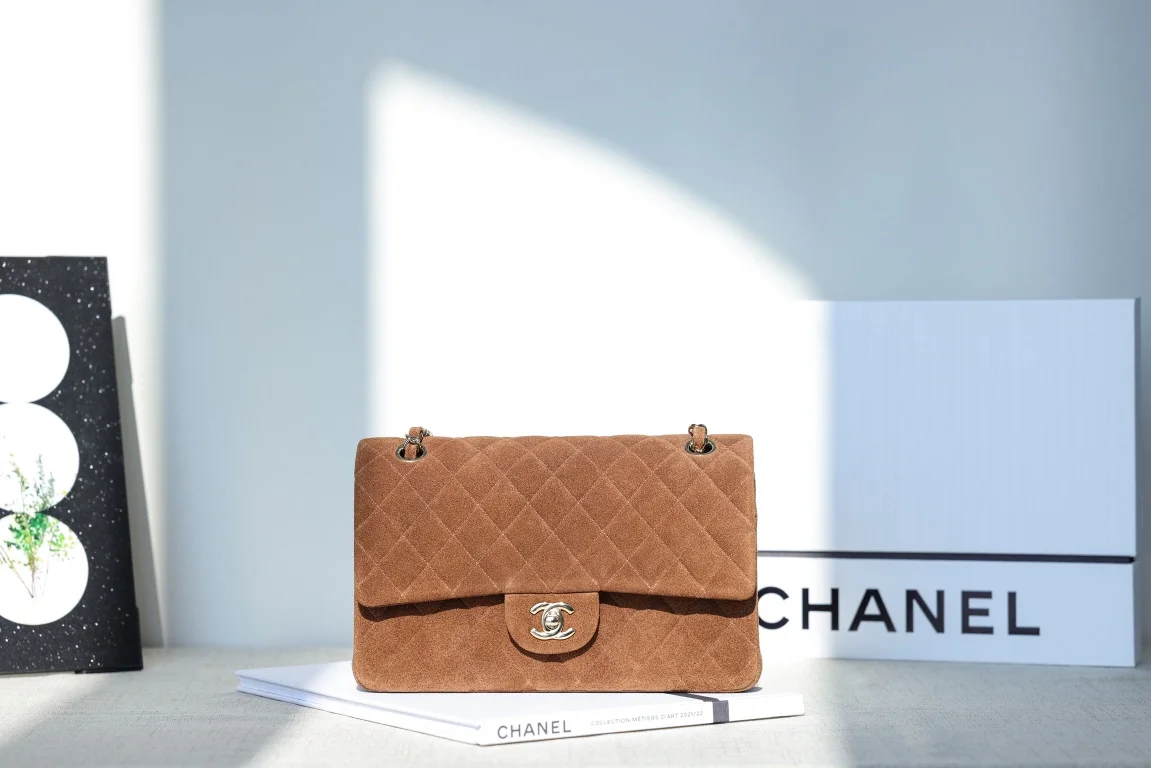 1-810 UbestLuxury Chanel Classic Flap Medium Suede Handbag 25.5cm main product photo SKU CH31095