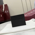 UbestLuxury Gucci Gucci Card Case with Perforated GG Leather main product photo SKU GU25112