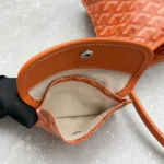 Goyard Mini Hobo Bag Orange - Image 10