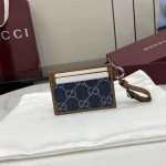 UbestLuxury Gucci GG Emblem Blue Denim Card Case product photo detail 1 SKU GU25466