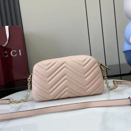 UbestLuxury Gucci Gucci GG Marmont Camera Bag Light Pink Lambskin product photo detail 1 SKU GU25531