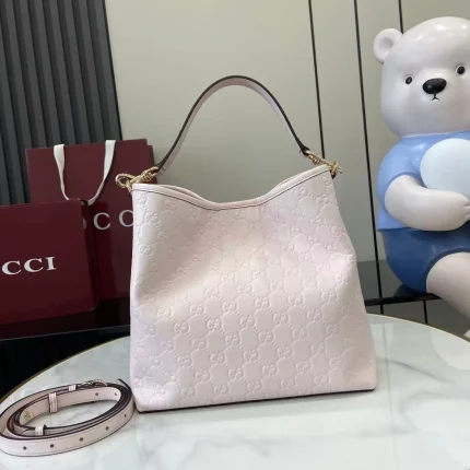 UbestLuxury Gucci GG Emblem Bucket Bag 25cm product photo detail 1 SKU GU25642