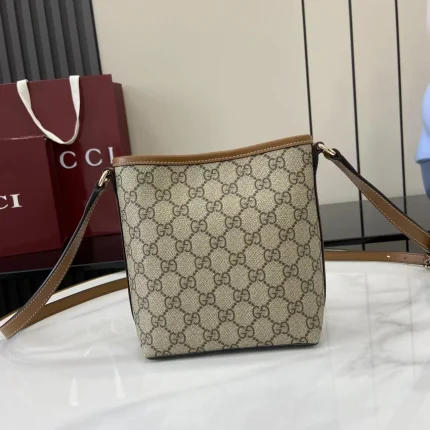 UbestLuxury Gucci GG Emblem Mini Bucket Bag product photo detail 1 SKU GU25677