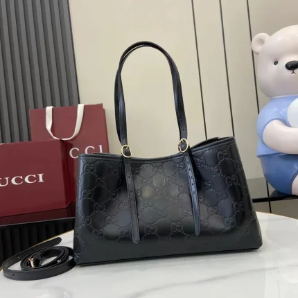 UbestLuxury Gucci GG Emblem Tote Bag 30cm product photo detail 1 SKU GU25695