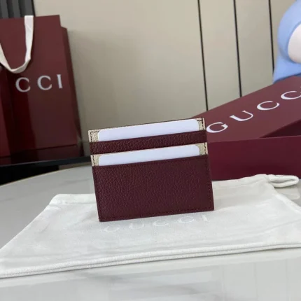 UbestLuxury Gucci Gucci Card Case Ancra Red Off White 2025 product photo detail 1 SKU GU25713