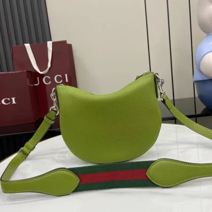UbestLuxury Gucci Gucci Body Double Lock Handbag 23cm Olive Green product photo detail 1 SKU GU25727