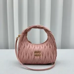 MiuMiu Wander Hobo Bag Small Lambskin Leather - Image 2