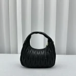 MiuMiu Wander Hobo Small Lambskin Leather Bag - Image 2