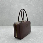 MIUMIU Third Generation Briefcase Long Handle Chocolate - Image 2