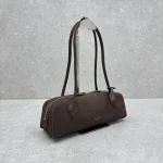 Alaia Le Teckel Suede Brown Sausage Bag Large - Image 2