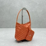 Goyard Mini Hobo Bag Orange - Image 2