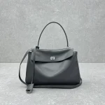 Balenciaga Rodeo 24SS Handbag Medium Gray Silver - Image 2