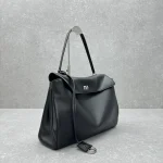 Balenciaga Rodeo 24SS Handbag - Large Black/Silver - Image 2