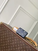 Louis Vuitton Monogram Shadow Card Holder Navy Blue - Image 2