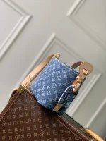 Louis Vuitton Denim Rendez-Vous Bucket Bag 18cm - Image 2