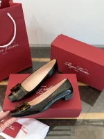 Roger Vivier Belle Vivier Tortoiseshell Buckle 2.5cm Patent Leather Ballet Flats - Image 2