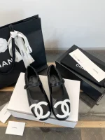 Chanel Mary Jane Shoes with Socks - Image 2