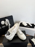 Chanel 2026 Suede Casual Thick Sole Sneakers - Image 2