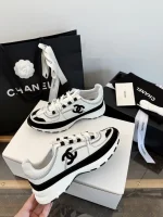 Chanel 2026 Black White Panda Comic Chunky Sneakers - Image 2