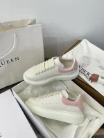 Alexander McQueen Classic Thick Sole White Sneakers - Image 2