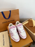 Trainer 2025 Pink Denim Sneakers - Image 2