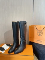 HERMES 2025 Soft Calfskin Leather Jum Ping Boots - Image 2