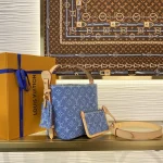 Louis Vuitton Denim Rendez-Vous ALL IN BB Handbag Bucket Bag 18cm - Image 2
