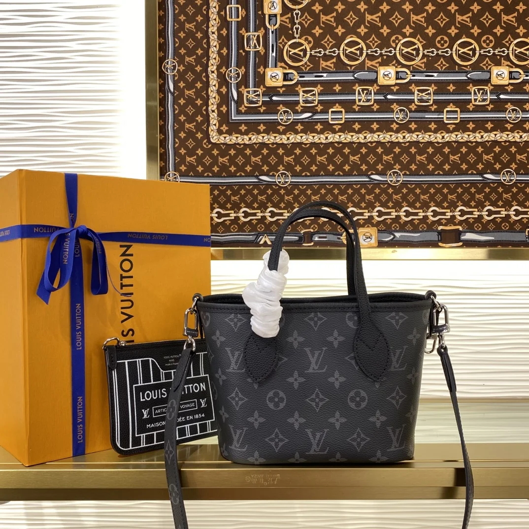 2-3939 Louis Vuitton Sac Neverfull Bandoulière Inside Out BB Shoulder Bag 26.5cm - Image 1