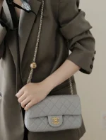 UbestLuxury Chanel Golden Ball Gray 20cm Handbag product photo detail 1 SKU CH30991