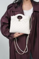 UbestLuxury Chanel 31cm Mini Lambskin Leather Handbag product photo detail 1 SKU CH31083