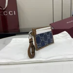 UbestLuxury Gucci GG Emblem Blue Denim Card Case product photo detail 2 SKU GU25466