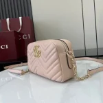 UbestLuxury Gucci Gucci GG Marmont Camera Bag Light Pink Lambskin product photo detail 2 SKU GU25531