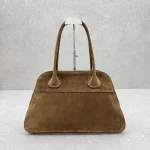 Miu Miu Vivant Shoulder Bag Medium Matte Brown - Image 3