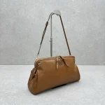 MiuMiu Dumpling Bag - Large / Full Grain Brown - Image 3