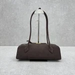 Alaia Le Teckel Suede Brown Sausage Bag Large - Image 3