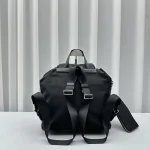 Prada Re-Nylon Backpack with Saffiano Leather Details - Image 3