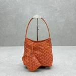 Goyard Mini Hobo Bag Orange - Image 3