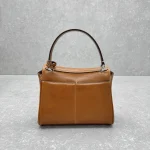 Mini Balenciaga Rodeo Handbag in Oil Wax Brown - Image 3