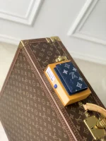 Louis Vuitton Monogram Shadow Card Holder Navy Blue - Image 3