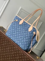 Monogram Denim Neverwoof Medium Pet Carrier Bag 31cm - Image 3