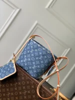 Louis Vuitton Denim Rendez-Vous Bucket Bag 18cm - Image 3