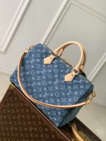 Louis Vuitton Speedy Soft 30 Denim Bag - Image 3